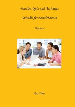 portada Puzzles, Quiz and Activities Suitable for Social Events Volume 4 (en Inglés)