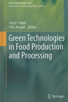 portada green technologies in food production and processing (en Inglés)