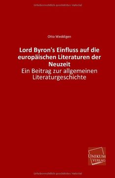 portada Lord Byron's Einfluss Auf Die Europaischen Literaturen Der Neuzeit (German Edition)