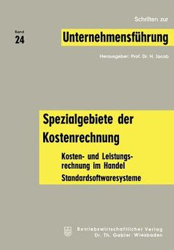 portada Spezialgebiete Der Kostenrechnung: Kosten- Und Leistungsrechnung Im Handel; Standardsoftwaresysteme (en Alemán)