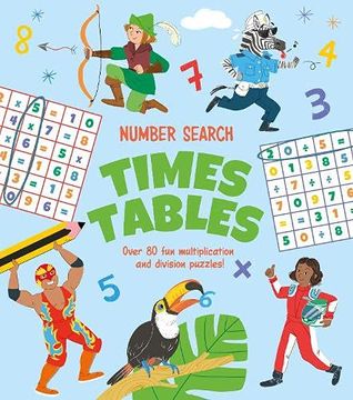 portada Number Search: Times Tables: Over 80 fun Multiplication and Division Puzzles! (en Inglés)