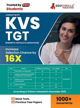 portada KVS TGT Book 2023: Trained Graduate Teacher (English Edition) - 8 Mock Tests and 3 Previous Year Papers (1000 Solved Questions) with Free (in English)