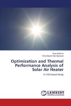 portada Optimization and Thermal Performance Analysis of Solar Air Heater