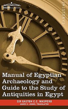 portada manual of egyptian archaeology and guide to the study of antiquities in egypt (en Inglés)