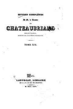 portada Oeuvres complètes de M. le vicomte de Chateaubriand - Tome XIX (in French)