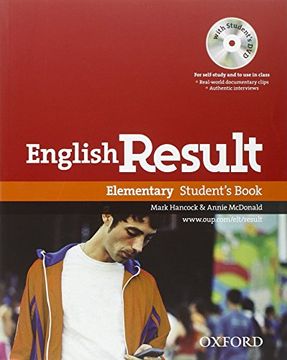 portada English Result: Elementary: Student's Book With dvd Pack: General English Four-Skills Course for Adults (en Inglés)