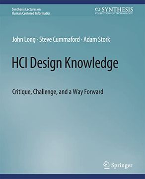 portada Hci Design Knowledge: Critique, Challenge, and a Way Forward (en Inglés)