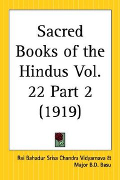 portada sacred books of the hindus volume 22 part 2 (en Inglés)