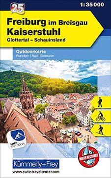 portada Freiburg im Breisgau Kaiserstuhl nr. 25 Outdoorkarte Deutschland 1: 35 000: Glottertal, Schauinsland, Free Download mit hkf Outdoor app (Kümmerly+Frey Outdoorkarten Deutschland) (en Alemán)
