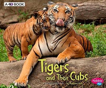 portada Tigers and Their Cubs: A 4D Book (en Inglés)