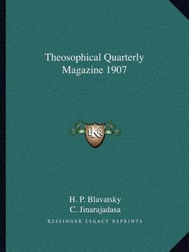 portada theosophical quarterly magazine 1907 (en Inglés)