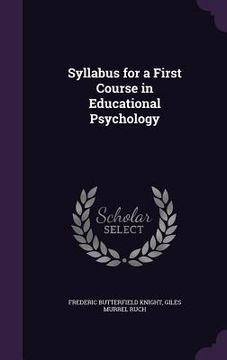 portada Syllabus for a First Course in Educational Psychology (en Inglés)