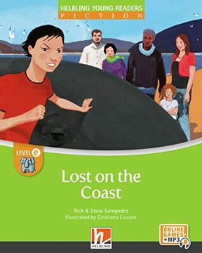 portada Lost on the Coast + E-Zone: Helbling Young Readers Classics, Level e (en Inglés)