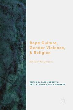 portada Rape Culture, Gender Violence, and Religion: Biblical Perspectives 