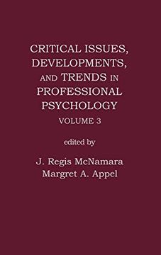portada Critical Issues, Developments, and Trends in Professional Psychology: Volume 3 (en Inglés)
