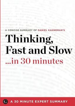 portada thinking, fast and slow by daniel kahneman (30 minute expert summary)