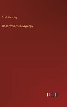 portada Observations in Myology (in English)
