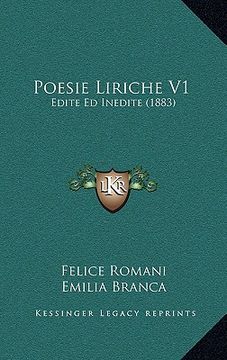 portada poesie liriche v1: edite ed inedite (1883) (en Inglés)