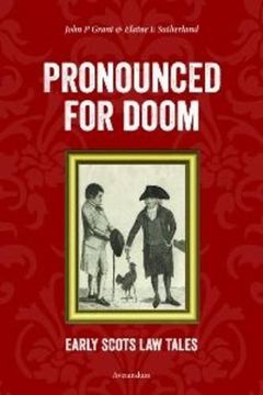 portada Pronounced for Doom: Early Scots law Tales (en Inglés)