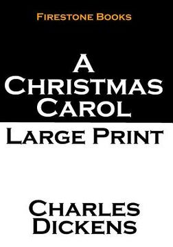 portada A Christmas Carol: Large Print (en Inglés)