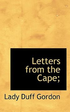 portada letters from the cape; (en Inglés)