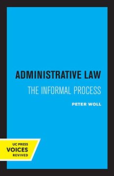 portada Administrative Law: The Informal Process (in English)