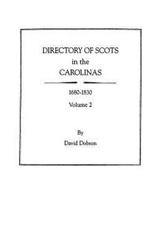 portada directory of scots in the carolinas, volume 2 (en Inglés)