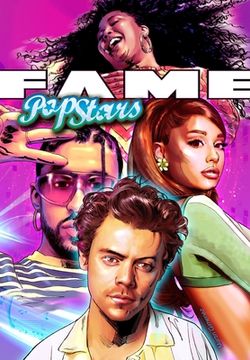 portada Fame: Pop Icons: Bad Bunny, Harry Styles, Ariana Grande and Lizzo