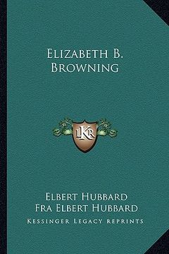 portada elizabeth b. browning (en Inglés)