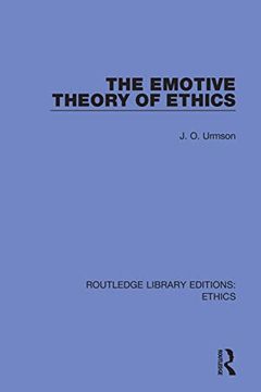 portada The Emotive Theory of Ethics (Routledge Library Editions: Ethics) (in English)