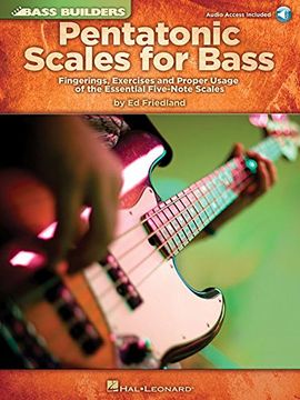 portada Pentatonic Scales for Bass: Fingerings, Exercises and Proper Usage of the Essential Five-Note Scales [With CD (Audio)] (en Inglés)