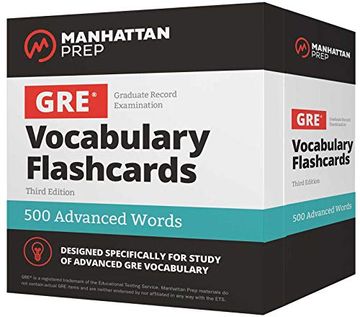 portada 500 Advanced Words: Gre Vocabulary Flashcards (Manhattan Prep gre Strategy Guides) (en Inglés)