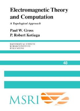 portada Electromagnetic Theory and Computation Hardback: A Topological Approach (Mathematical Sciences Research Institute Publications) (en Inglés)