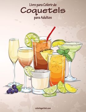 portada Livro para Colorir de Coquetels para Adultos (en Portugués)