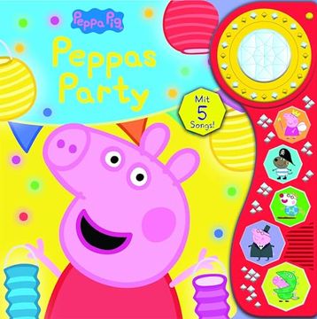 portada Peppa pig - Peppas Party - Soundbuch mit Lichteffekt - Interaktives Pappbilderbuch mit Leuchtendem Kristall-Licht und je 5 Zauberhaften Geräuschen und Liedern - Peppa Wutz (en Alemán)