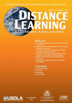 portada Distance Learning - Volume 14 Issue 2 2017 (en Inglés)