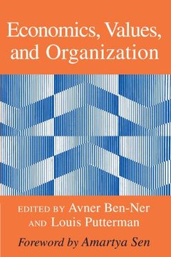 portada Economics, Values, and Organization (en Inglés)
