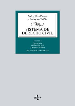 portada Sistema de Derecho Civil (13ª Ed. ) 2016