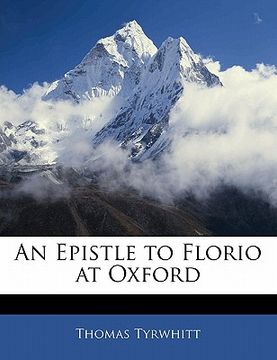 portada an epistle to florio at oxford (en Inglés)