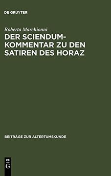 portada Der Sciendum-Kommentar zu den Satiren des Horaz (en Alemán)