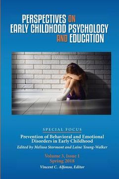 portada Perspectives on Early Childhood Psychology and Education Vol 3.1: Prevention of Behavioral and Emotional Disorders in Early Childhood (in English)