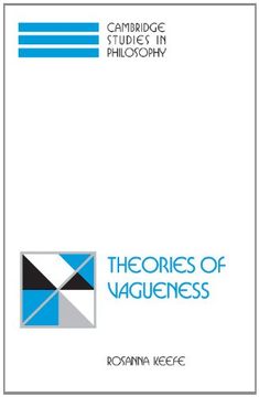 portada Theories of Vagueness Hardback (Cambridge Studies in Philosophy) (en Inglés)