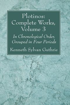 portada Plotinos: Complete Works, Volume 3 (en Inglés)