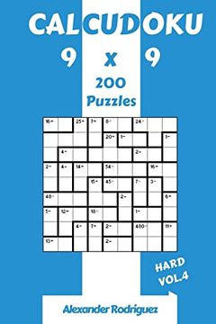 portada Calcudoku Puzzles 9x9 - Hard 200 Vol. 4 (en Inglés)