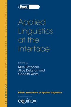 portada Applied Linguistics at the Interface: Baal 19 (en Inglés)