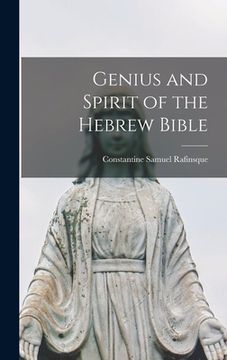 portada Genius and Spirit of the Hebrew Bible (en Inglés)