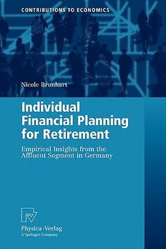 portada individual financial planning for retirement: empirical insights from the affluent segment in germany (en Inglés)