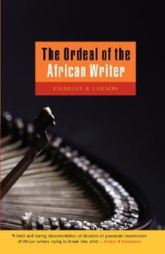 portada the ordeal of the african writer (en Inglés)