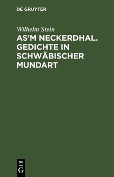 portada As'm Neckerdhal. Gedichte in Schwäbischer Mundart (en Alemán)