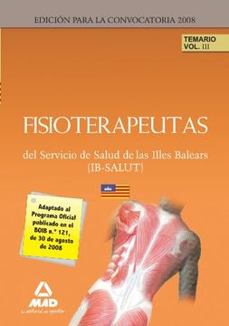 portada Fisioterapeutas del Ib-Salut. Temario. Volumen iii